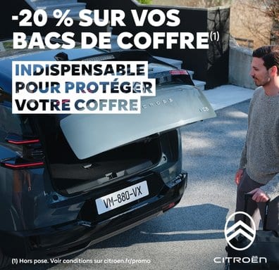 offre promo atelier citroen accessoires bac de coffre citroen valreas