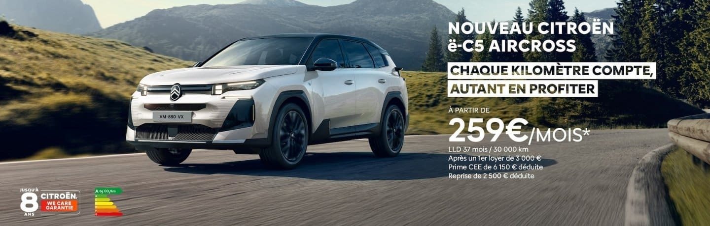 offre suv electrique ë-C5 aircross citroen valreas
